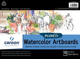 Canson 400061698 Plein Air - 9X12 Watercolor Artboard