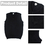 6 PCS Wholesale TOPTIE Boys V-Neck Cotton Knit Sleeveless Pullover School Uniform Sweater Vest (Navy / Black)