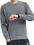 12 PCS Wholesale TOPTIE Men's Solid Crew Neck Winter Sweaters