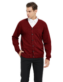 TOPTIE Men's Sweater Cardigan Casual Fit V-Neck Cotton