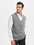 TOPTIE Men Sweater Vest Solid Knitted Lightweight Thermal Cardigan