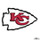 Siskiyou Buckle FLAM045 Kansas City Chiefs 8 inch Logo Magnets