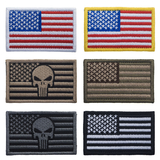 TOPTIE American Flag Patch US Army Military Flag Sew on Patches Embroidered Uniform Emblem