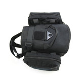 Tactical Dog Pack Hound Travel Camping Hiking Backpack Rucksack, Dog Harness Vest with Two Removable Saddle Bags Pouches for Medium Large Dog