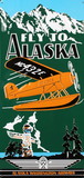 Aviation Signs Fly To Alaska Tin Sign, ART009