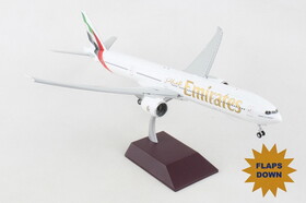 GeminiJets G2UAE1250F Emirates 777-300Er 1/200 Reg#A6-Env Flaps Down