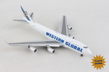 GeminiJets GJ2015F Western Global 747-400Bcf 1/400 Reg#N344Kd Flaps Down