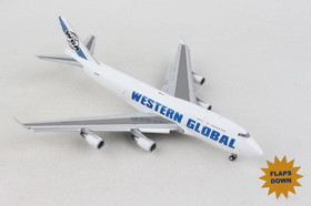 Gemini Western Global 747-400Bcf 1/400 Reg#N344Kd Flaps Down, GJ2015F