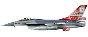 Herpa HE580403 Royal Netherlands Af F-16A 1/200 322 Sqn 75Th