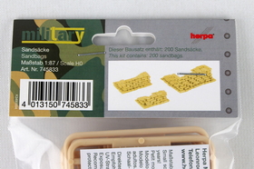 Herpa HE745833 Military Accessories Sandbags (200 Pieces) 1/87