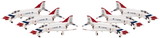 Hogan Wings HG60005 Usaf Thunderbirds F4E 1/200 6 Plane Set