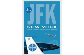Jet Age Art JA022 Jfk Worldport Airport Poster 14 X 20