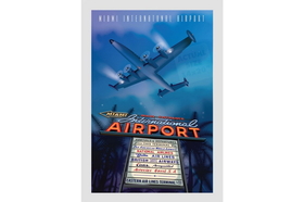 Jet Age Art JA031 Mia International Airport Poster 14 X 20