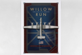 Jet Age Art JA046-1 Willow Run B-24 Poster 14 X 20