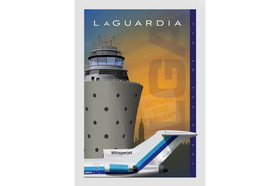 Jet Age Art Lga Laguardia Airport Eastern Poster 14 X 20, JA051