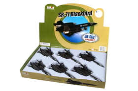 Daron PMT51320 Sr-71 Blackbird Pullback 6 Piece Asst In Counter Display