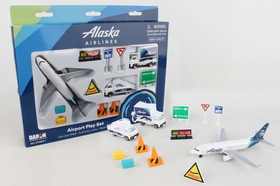 Daron RT3991-1 Alaska Airlines Airport Play Set New Livery