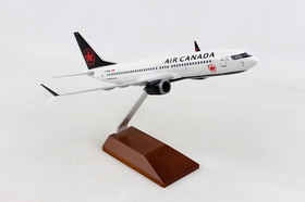 SKYMARKS Air Canada 737Max8 1/130 W/Wood Stand, SKR5158