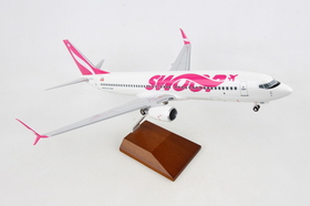 SkyMarks SKR8273Skymarks Swoop 737-800 1/100 W/Wood Stand & Gear