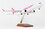 SkyMarks SKR8292 Swoop 737Max8 1/100 W/Wood Stand & Gear