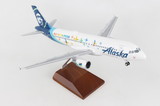 SKYMARKS Alaska A320 1/100 Pride W/Wood Stand & Gear, SKR8382