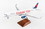 SkyMarks SKR8425 Delta A321 1/100 Thank You W/Wood Stand & Gear