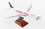 SkyMarks SKR8425 Delta A321 1/100 Thank You W/Wood Stand & Gear