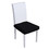 Muka 6 Pcs Stretch Chair Seat Covers, Washable Removable Dining Chair Slipcovers for Dining Room, Restaurant, Kitchen Black