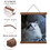 MUKA Custom Cotton Prints and Walnut Magnetic Poster Frames for Wall