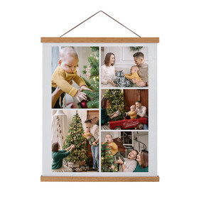 MUKA Create Your Own Family Photo Collage Hanging Canvas with 5 Image