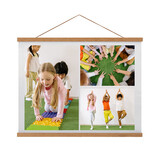MUKA Custom Memorial Photo Collage Tapestry with 3 Images
