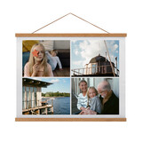MUKA Personalized Family Gallery Of 4 Photos Hanging Canvas Print