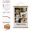 MUKA Custom Photo Collage Hanging Canvas with 6 Images for Wall
