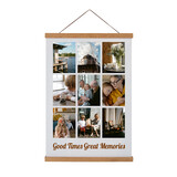 MUKA Custom Photo Collage Hanging Canvas with 9 Images for Wall