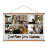 MUKA Custom Photo Collage Hanging Canvas with 10 Images for Wall