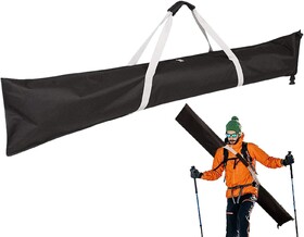 Muka Ski Bag, Adjustable Water-resistant Ski Organizer, Carrying Bag with Handle for Skiing Travel by Airplane Outdoor Adventures