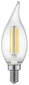 TCP LED Filament High CRI Lamp E12 Clear Flame - 1.4", 4W, 27K