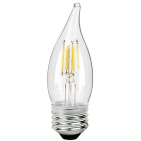 TCP LED Filament High CRI Lamp E26 Clear Flame - 1.4", 5W, 27K