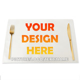 TOPTIE Personalized Placemat Design Your Own Printed Dining Table Mat for Daily Use, Restaurant, Anniversary, Heat-Resistant