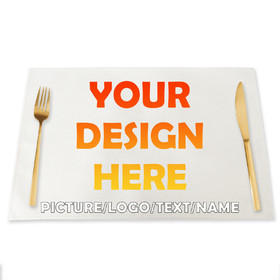 TOPTIE Personalized Placemat Design Your Own Printed Dining Table Mat for Daily Use, Restaurant, Anniversary, Heat-Resistant