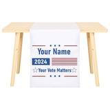 Toptie Vote Election Political Table Runner Banner Tablecloth for Trade Show, Advertising with Design