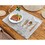 TOPTIE 2 Packs Embroidered Placemat Woven w/ Flatware Pocket Personalized Dining Table Mat Cotton Linen for Students Daily Use Restaurant 12"x16"