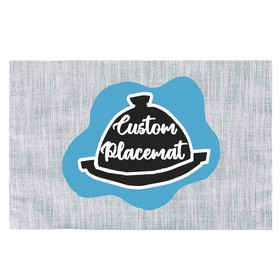 TOPTIE 6-PCS Washable Woven Cotton Custom Placemat Dining Table Mat for Students Daily Use Restaurant 12"x16"