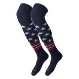 Twin City Knitting DBOK035 USA Freedom Baseball Socks Long Over the Knee