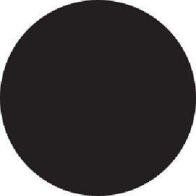 De Leone Labels, Round Circle Black, 3/4" dia. black