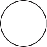 De Leone CCD200WT Labels, Round Circle White, 2