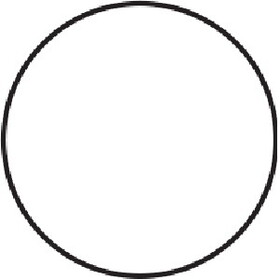 De Leone CCD200WT Labels, Round Circle White, 2" dia. white