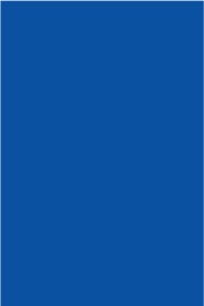 De Leone Labels, Rectangle Blue - (Butt Cut), 4" x 6" (blue)