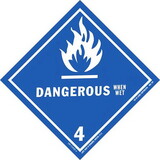 De Leone HML409 Labels, Dangerous When Wet- Class 4, 4