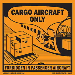 De Leone 4-1/2" x 4-3/4" Cargo Aircraft Only, Label